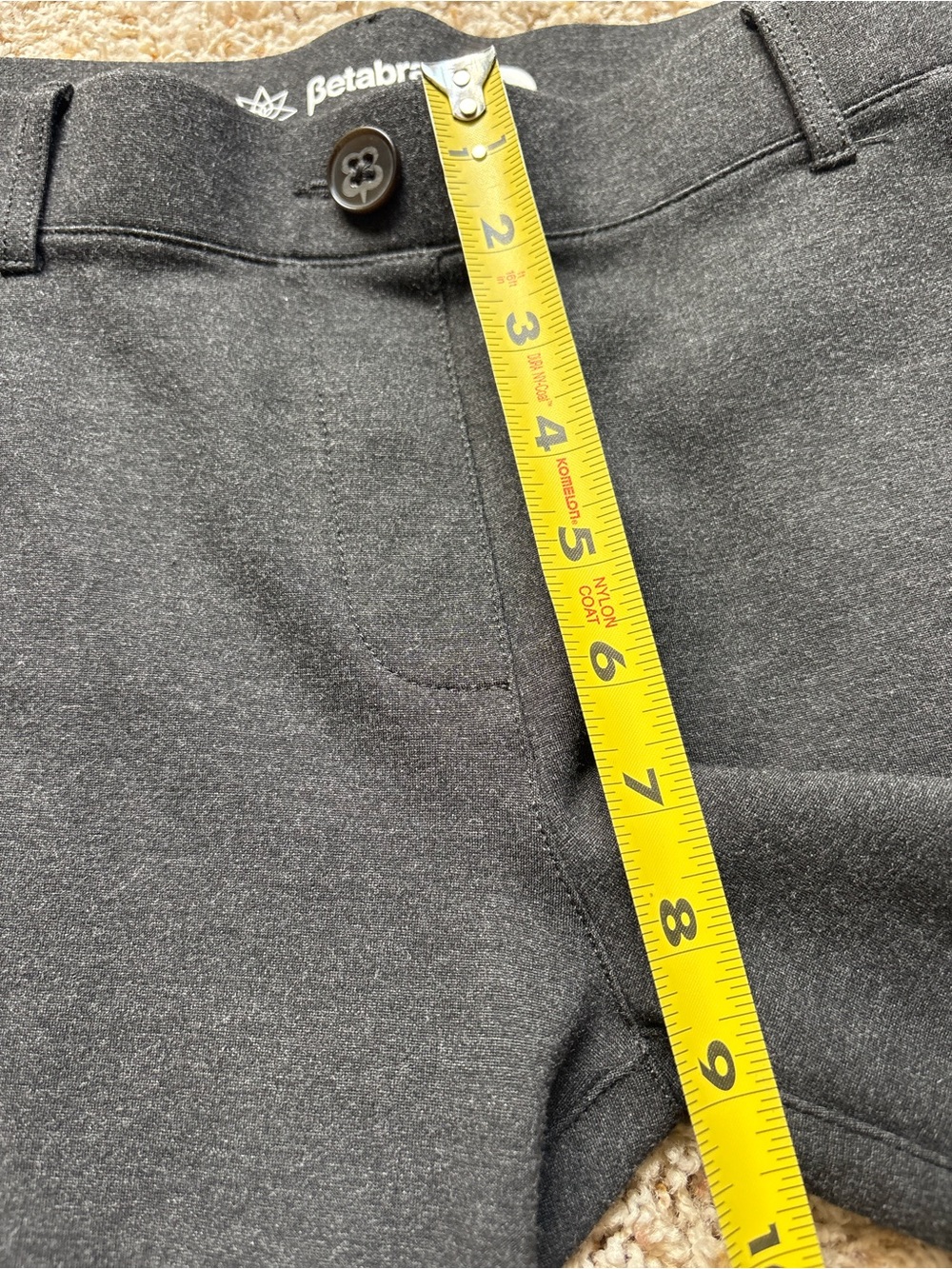 BETABRAND Dress Pant Yoga Pants Bootcut Ponte Stretch Pull-On Charcoal Sz S Long - Picture 3 of 9